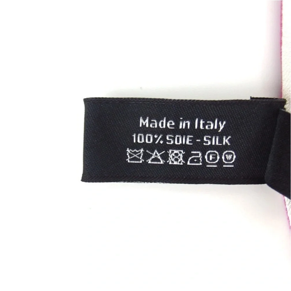 CHANEL Long COCO Mark scarf silk - Picture 7 of 7